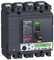 Автоматический выключатель 4П4Т MICROLOGIC 5.2A 250A NSX250N | код. LV431885 | Schneider Electric 